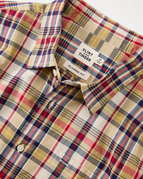 laydown detail image of Madras Long Sleeve Button Down