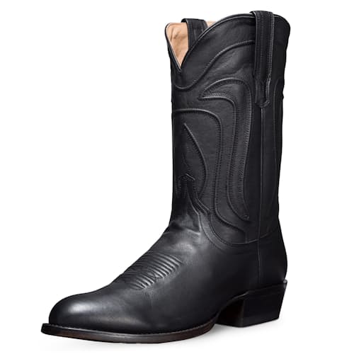 laydown image of Cartwright Leather Western Boot