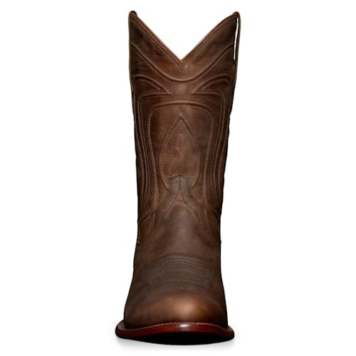laydown image of Cartwright Leather Western Boot
