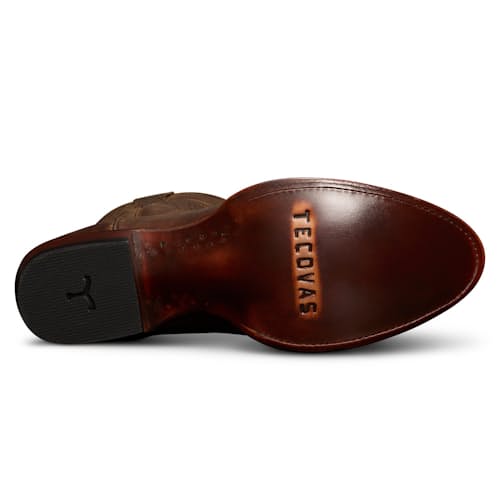 laydown image of Cartwright Leather Western Boot