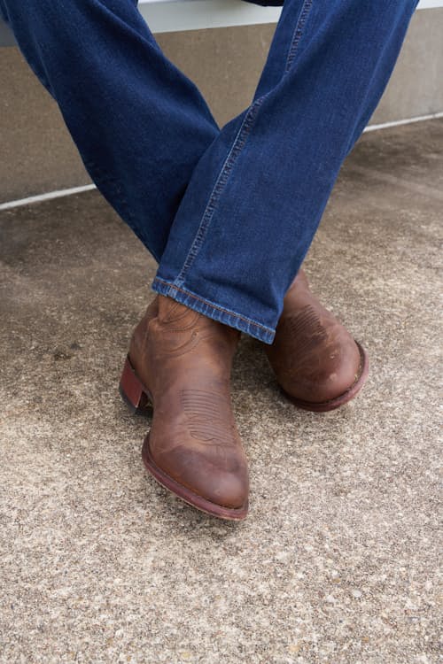 lifestyle image of Cartwright Leather Western Boot