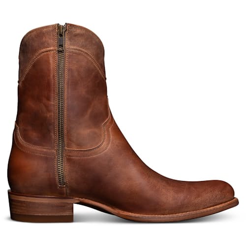 laydown image of Dean Zip Goat Leather Western Boot