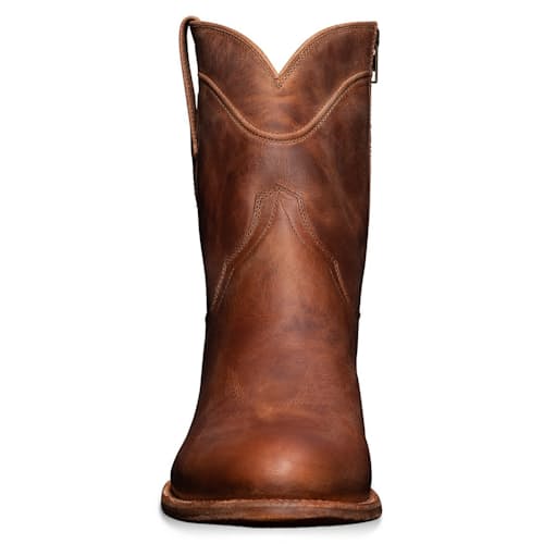 laydown image of Dean Zip Goat Leather Western Boot