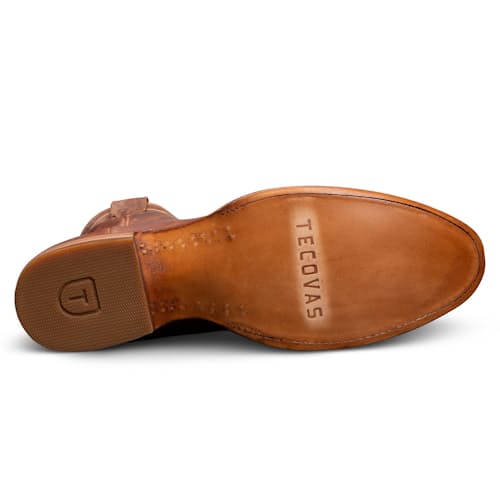 laydown image of Dean Zip Goat Leather Western Boot