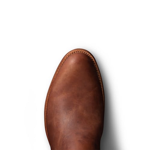 laydown detail image of Dean Zip Goat Leather Western Boot