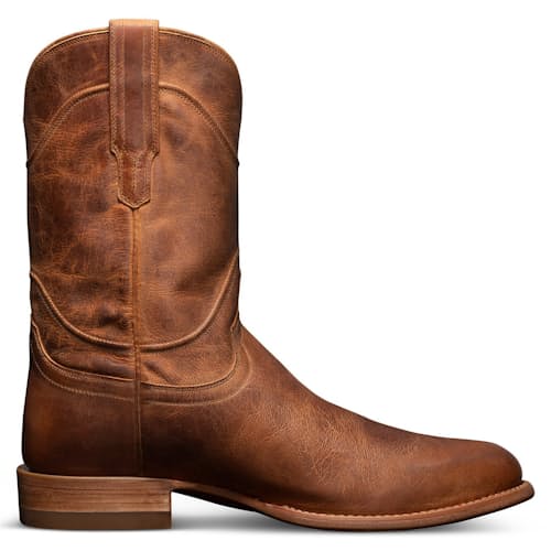 laydown image of Earl Goat Leather Roper Boot