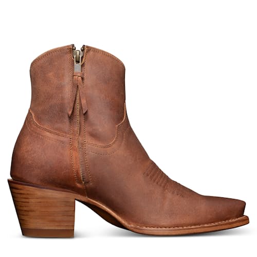 laydown image of Women's Daisy Western Zip Bootie