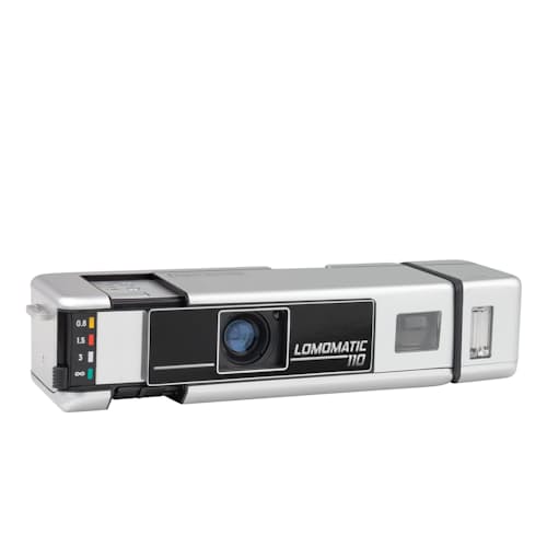 laydown image of Lomomatic 110 Camera & Flash Metal