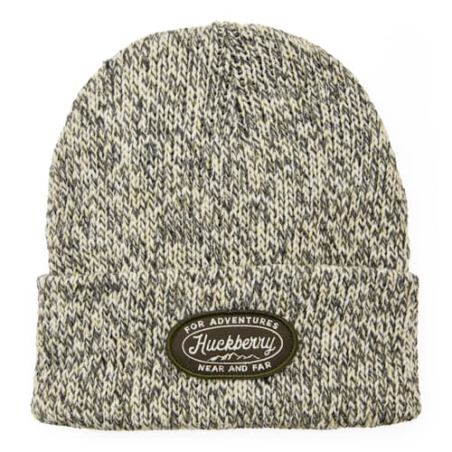 laydown image of Lined Rag Wool Patch Beanie