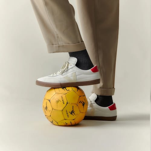 on model image of Panenka Leather Sneaker