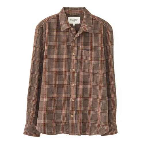 laydown image of Clinton Hills Plaid Shirt
