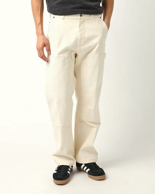 on model image of Double Knee Carpenter Jean
