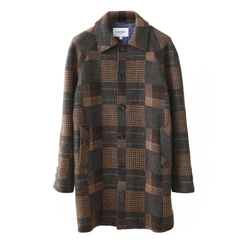 laydown image of Herringbone Raglan Coat
