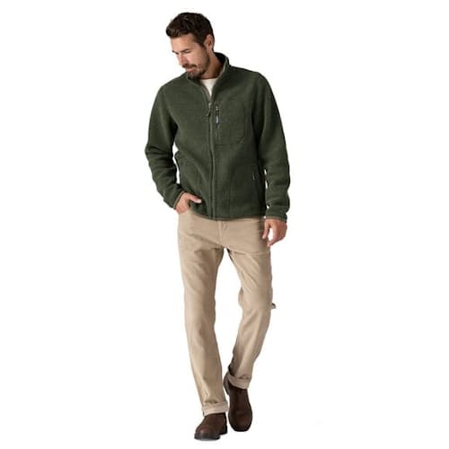 on model image of Reclaimed Fleece Jacket