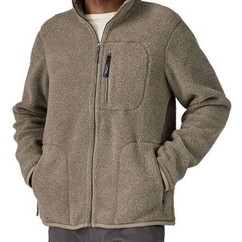 on model image of Reclaimed Fleece Jacket