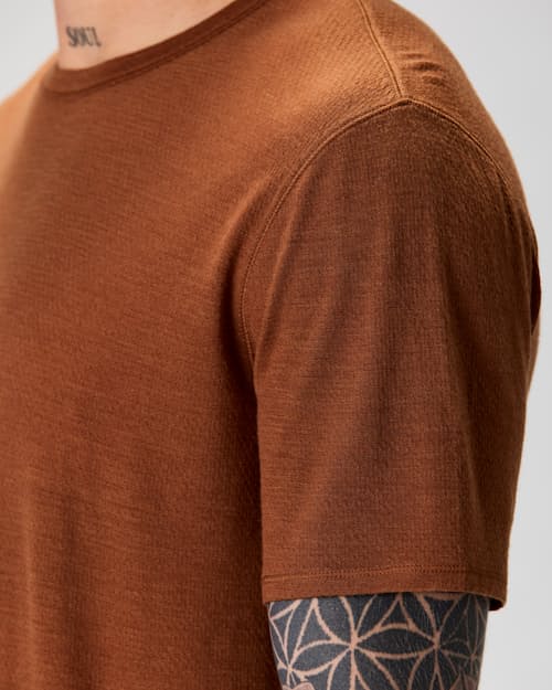 on model image of 72-Hour Merino Air T-Shirt