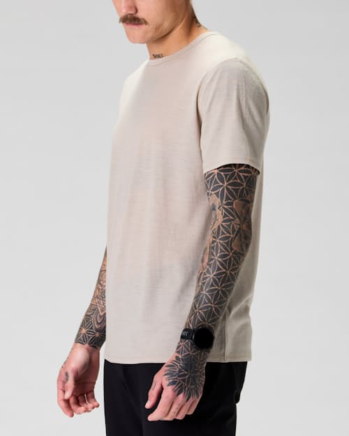 on model image of 72-Hour Merino Air T-Shirt