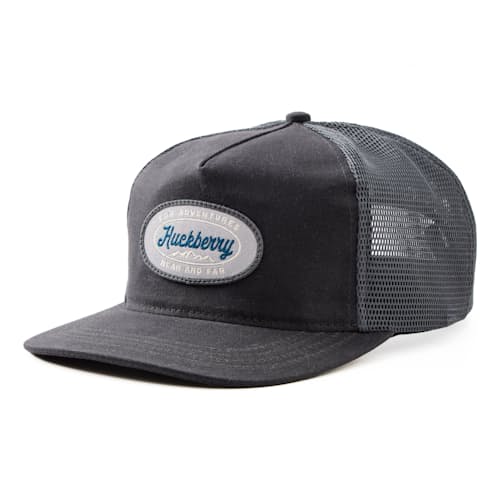 laydown image of Adventures Near and Far Waxed Canvas Trucker Hat