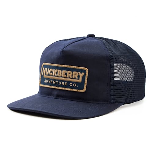 laydown image of Adventure Co. Waxed Canvas Trucker Hat