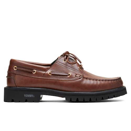 laydown image of Aztec Boat Shoe