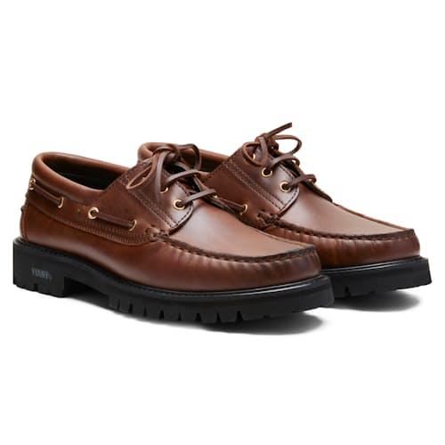 laydown image of Aztec Boat Shoe