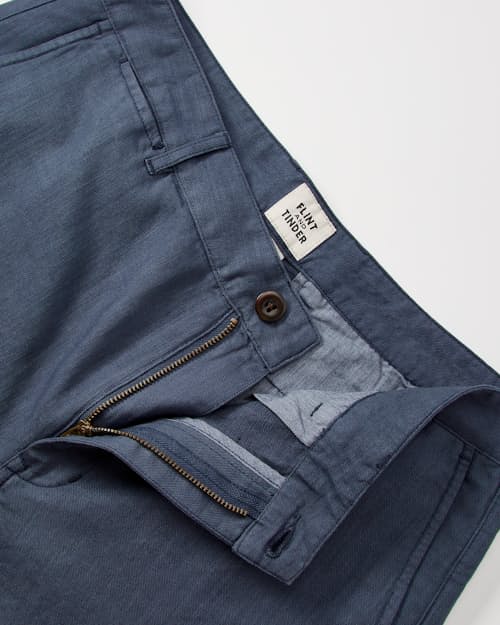 laydown detail image of Cotton Linen Chino - HB Athletic Tapered