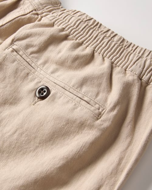 laydown image of Cotton Linen Drawstring Pant