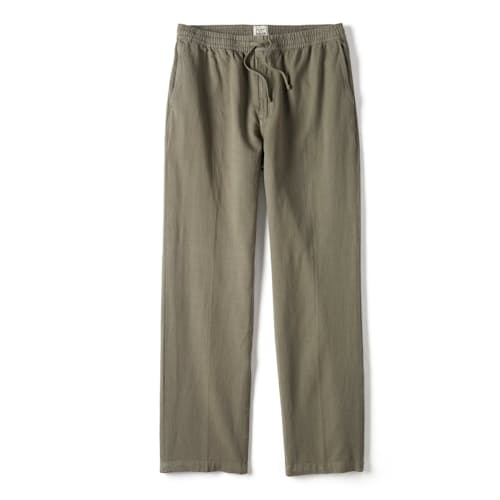 laydown image of Cotton Linen Drawstring Pant