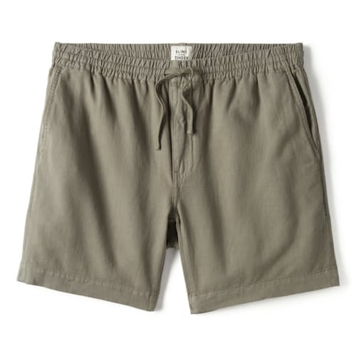 laydown image of Cotton Linen Drawstring Short - 7"