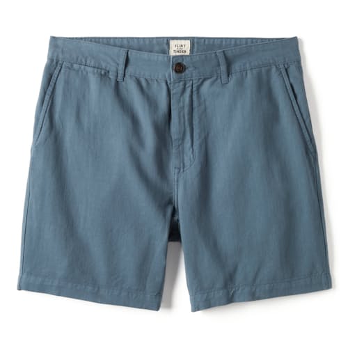 laydown image of Cotton Linen Short - 7"