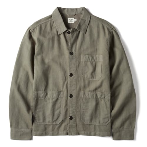 laydown image of Linen Chore Coat