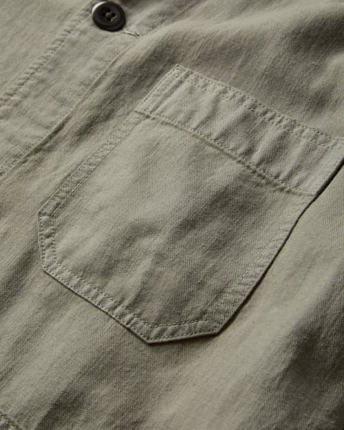 laydown detail image of Linen Chore Coat