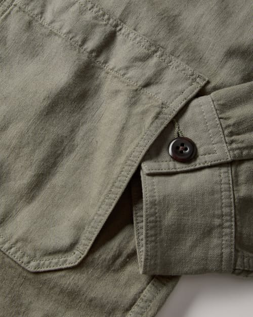 laydown detail image of Linen Chore Coat
