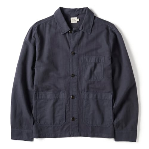 laydown image of Linen Chore Coat