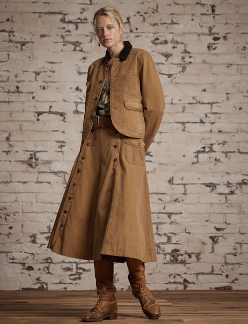 on model image of Women's Canvas Caitlyn Jacket