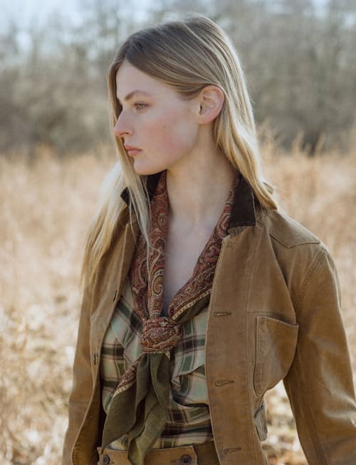 lifestyle image of Women's Canvas Caitlyn Jacket