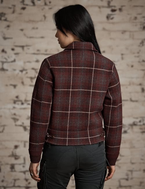 on model image of Women's Wool Barry Jacket