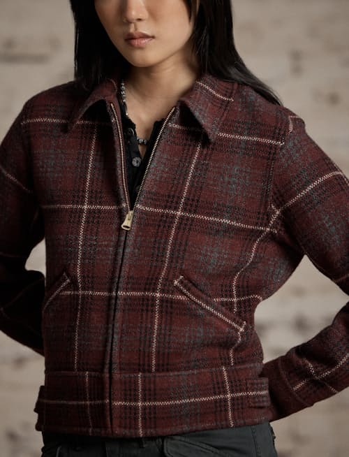 on model image of Women's Wool Barry Jacket