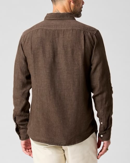 lifestyle image of Classic Linen Shirt