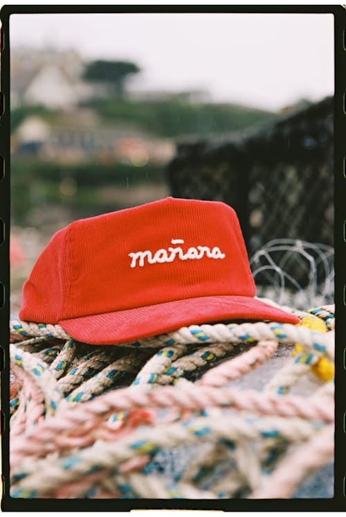 lifestyle image of Corduroy Logo Snapback hat