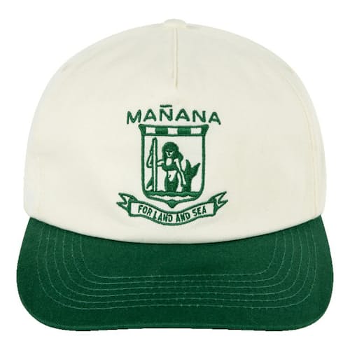 laydown image of Two Tone For Land and Sea Snapback Hat