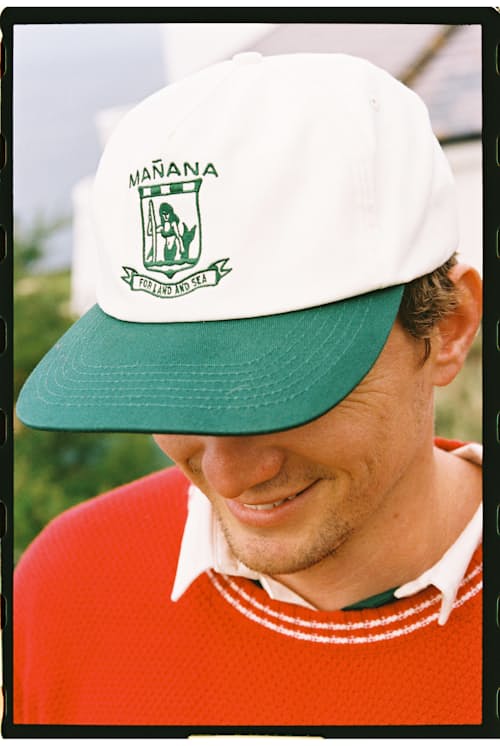 lifestyle image of Two Tone For Land and Sea Snapback Hat
