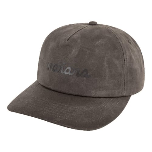 laydown image of Waxed Canvas Logo Strapback hat