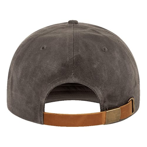 laydown image of Waxed Canvas Logo Strapback hat