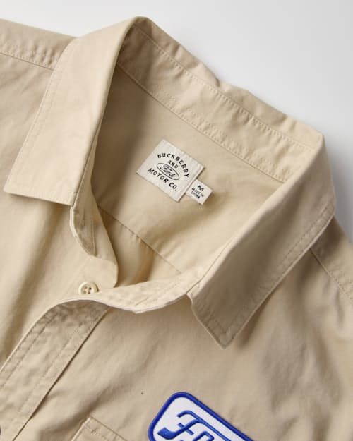 laydown detail image of Ford Short Sleeve Shop Shirt