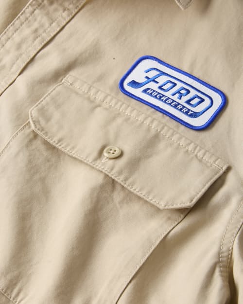 laydown detail image of Ford Short Sleeve Shop Shirt
