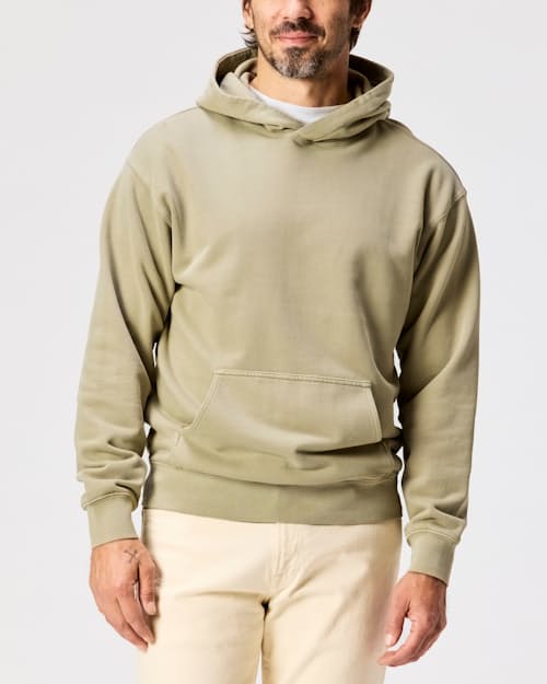 on model image of Midweight Terry Pullover Hoodie