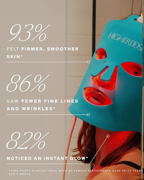 lifestyle image of Red Light Face Mask