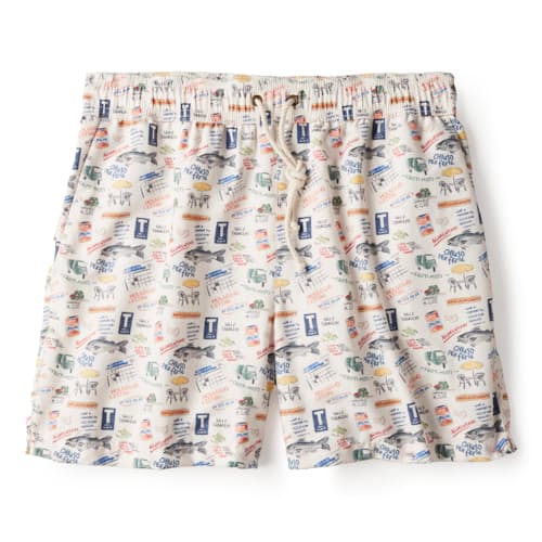 laydown image of Mediterranean Swim Shorts - 5"