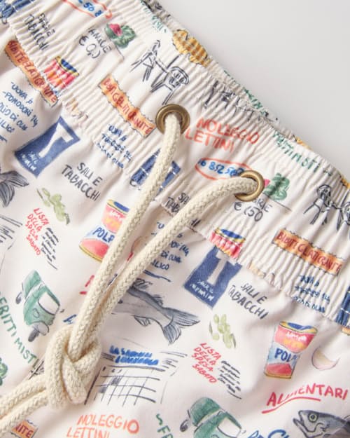laydown detail image of Mediterranean Swim Shorts - 5"